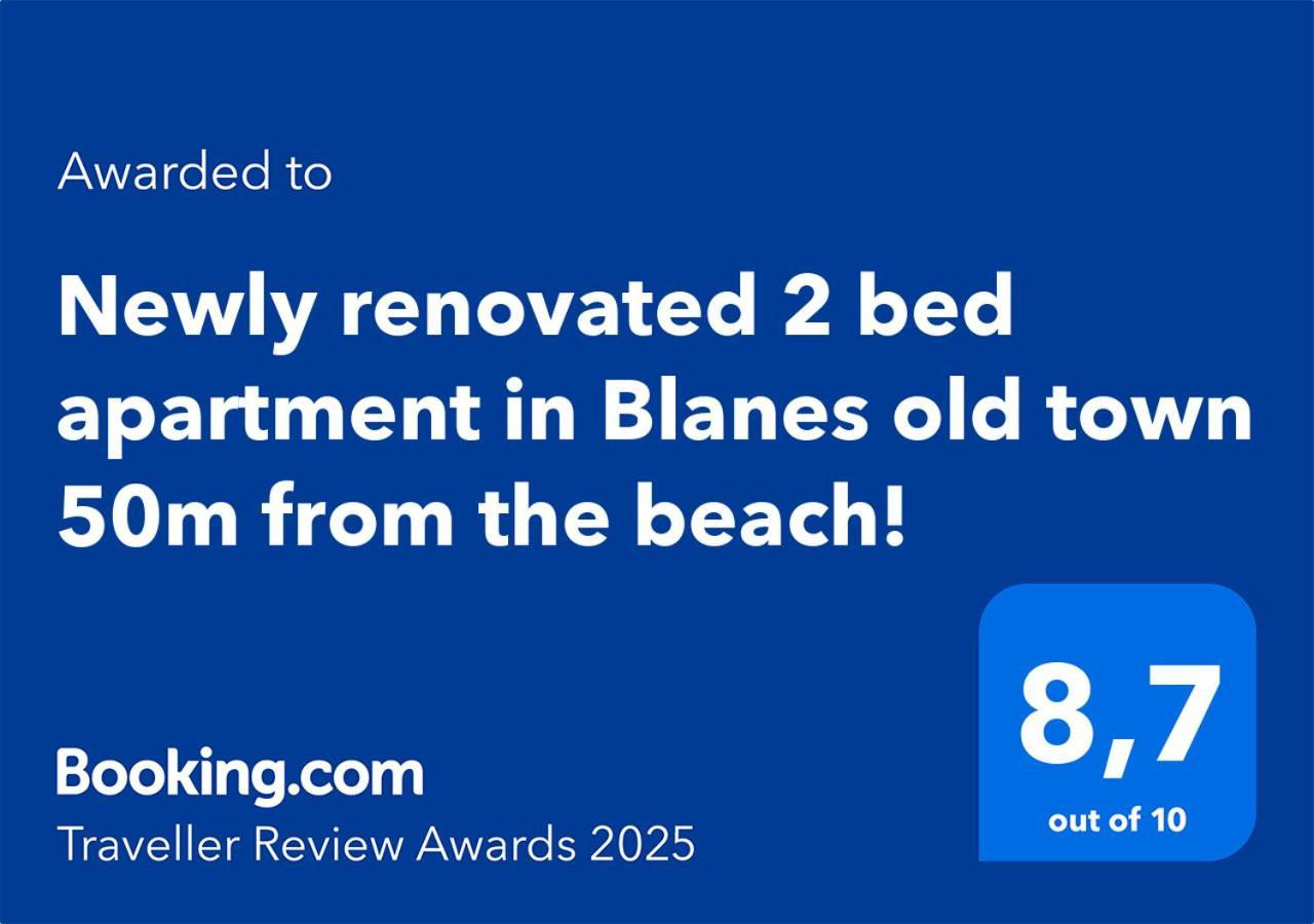 2 Bedroom Large Modern Apartment In Blanes Old Town 50M From The Beach! 외부 사진